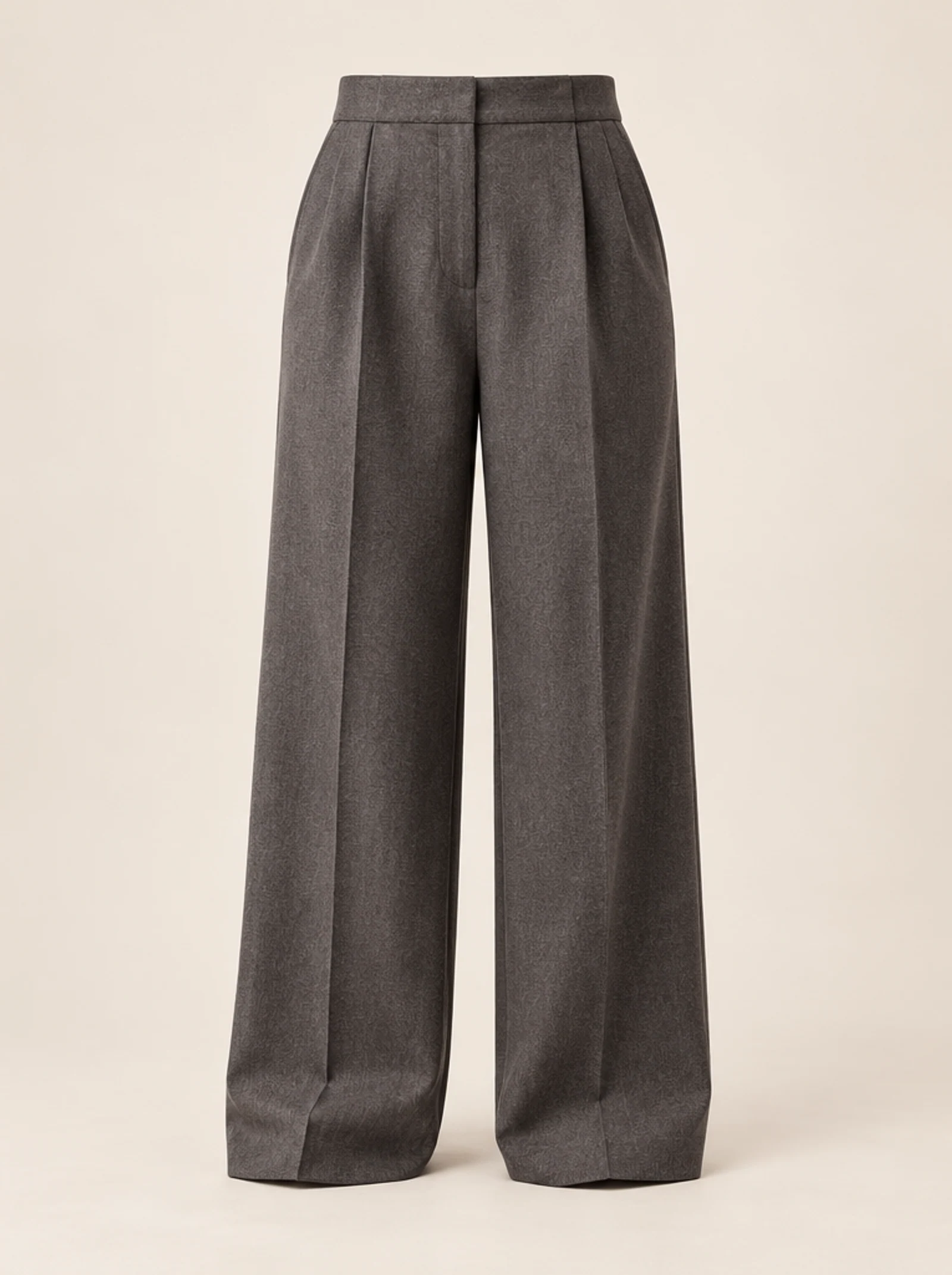 Fließende Hose in Warmgrau